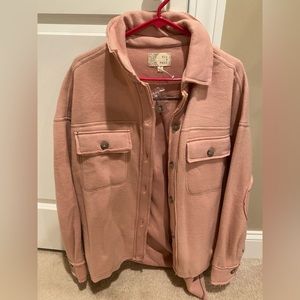 Dusty Pink Shacket- Medium